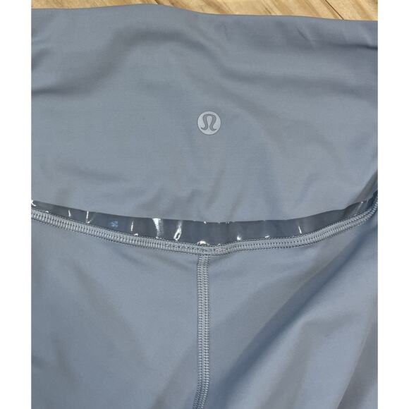 Lululemon Gloss Trim Run SHR Tight 28” *Nulux Size 6 Rhino Grey - Picture 2 of 5